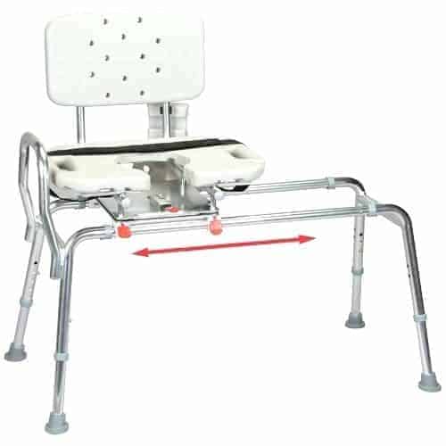 Heavy Duty Sliding Transfer Bench W Cut Out Seat BuyMedical