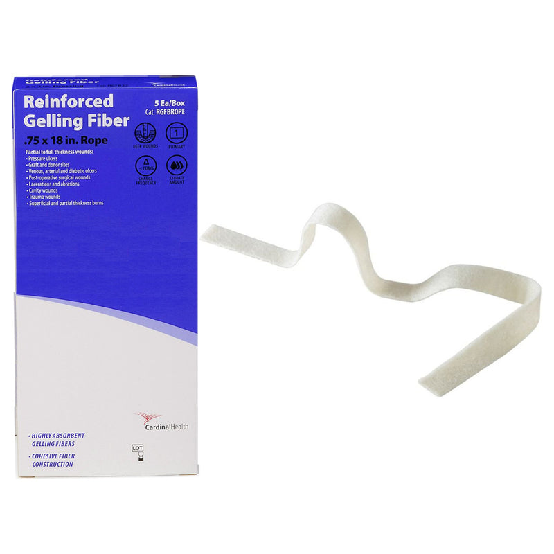 Cardinal Health Reinforced Gelling Fiber, 0.75" x 18" Rope