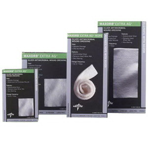 Maxorb Extra Ag Silver Alginate Sheet Dressing 4" x 4-3/4" Square