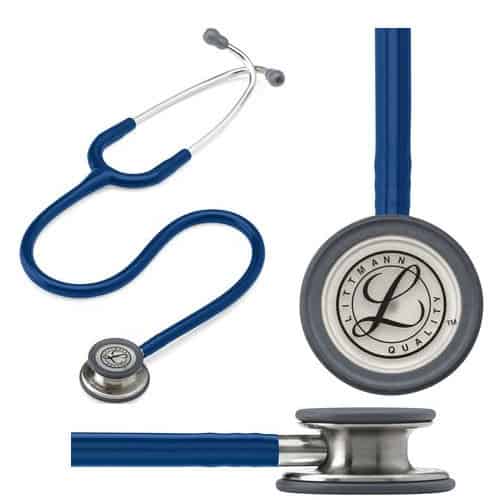 Littmann Classic III Stethoscope, Navy Blue Tube, 27"