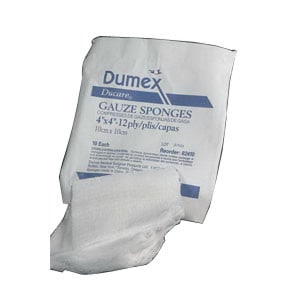 Ducare Non-Sterile Woven Gauze Sponge 4" x 3", 8-Ply