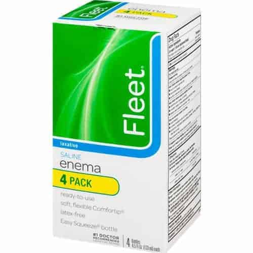 Fleet Laxative Saline Enema, 4 - 4.5 oz Bottles