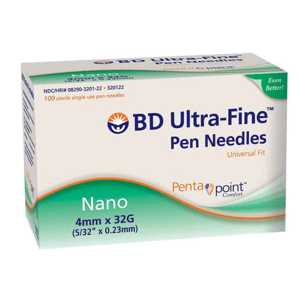 BD Ultra Fine Nano 4mm x 32G Pen Needles - CTC Health