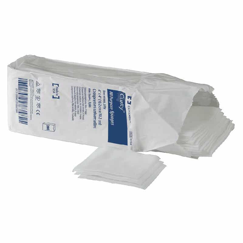 Curity All Purpose Sterile Non-Woven Sponge 3" x 3", 4-Ply